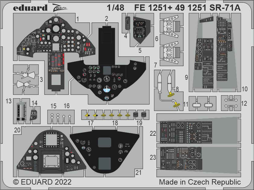 Eduard EDFE1251 1:48 Lockheed SR-71 Blackbird