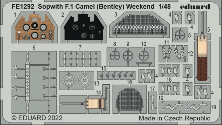 Eduard EDFE1292 1:48 Sopwith F.1 Camel