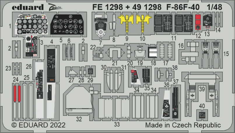 Eduard EDFE1298 1:48 North-American F-86F-40 Sabre