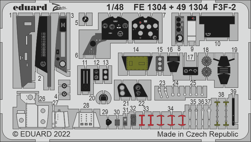 Eduard EDFE1304 1:48 Grumman F3F-2