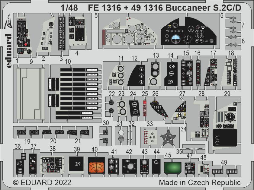 Eduard EDFE1316 1:48 Blackburn Buccaneer S.2C/D