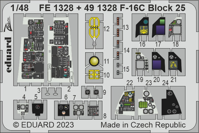 Eduard EDFE1328 1:48 Lockheed-Martin F-16C Block 25