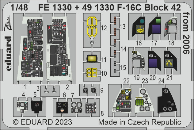 Eduard EDFE1330 1:48 Lockheed-Martin F-16C Block 42 from 2006