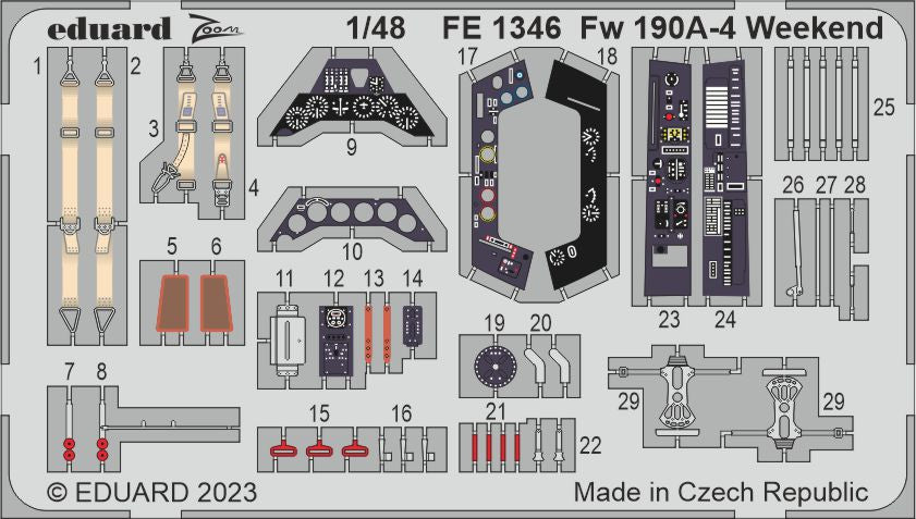 Eduard EDFE1346 1:48 Focke-Wulf Fw-190A-4 Weekend