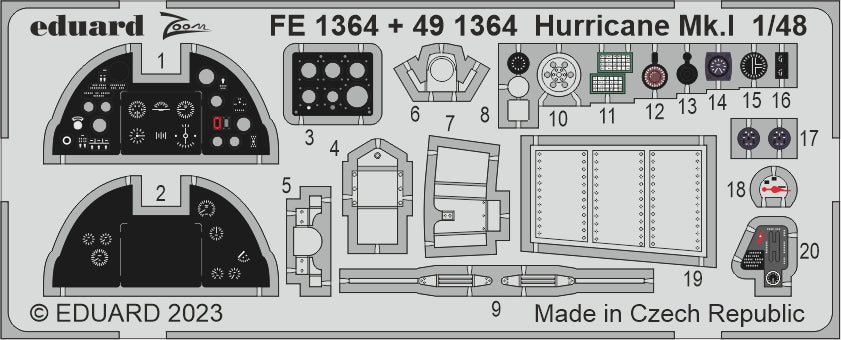 Eduard EDFE1364 1:48 Hawker Hurricane Mk.I