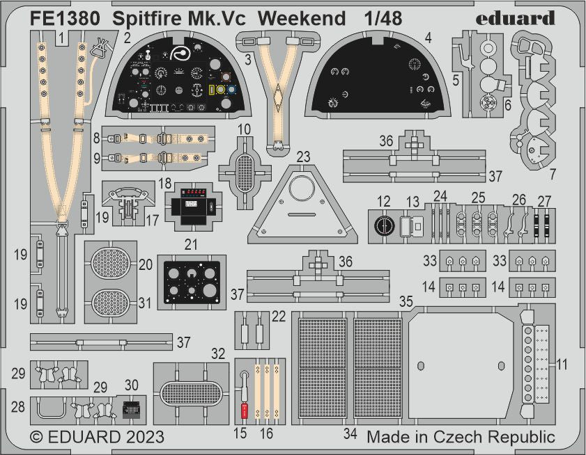 Eduard EDFE1380 1:48 Supermarine Spitfire Mk.Vc Weekend
