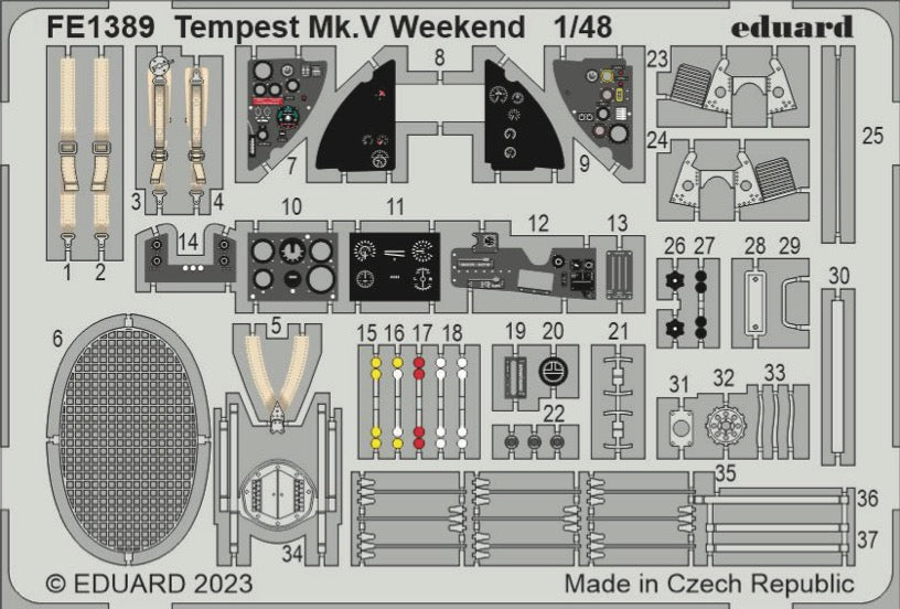 Eduard EDFE1398 1:48 Hawker Tempest Mk.V Weekend