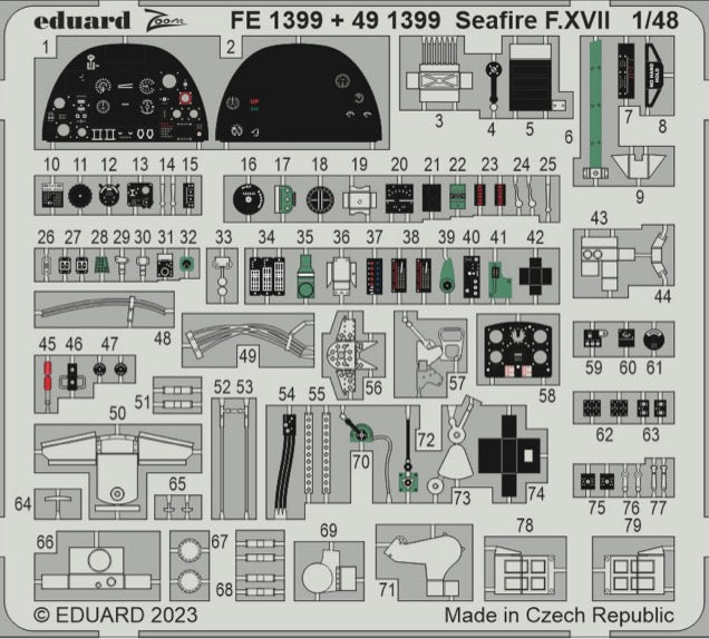 Eduard EDFE1399 1:48 Supermarine Seafire F.XVII