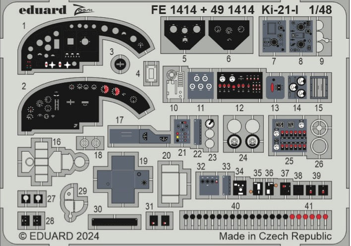 Eduard EDFE1414 Mitsubishi Ki-21-I 1:48