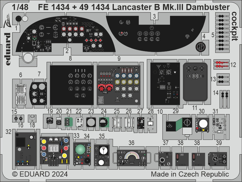 Eduard EDFE1434 Avro Lancaster B Mk.III Dambuster 1:48