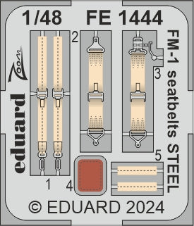 Eduard EDFE1444 General-Motors FM-1 Wildcat seatbelts STEEL 1:48