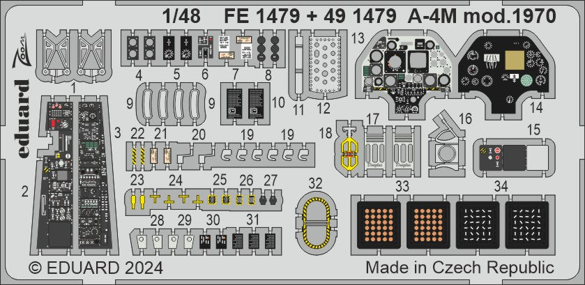 Eduard EDFE1479 1:48 Douglas A-4M Skyhawk mod