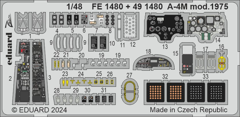 Eduard EDFE1480 1:48 Douglas A-4M Skyhawk mod