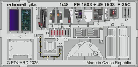 Eduard EDFE1503 Lockheed-Martin F-35C Lightning 1:48