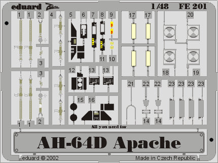 Eduard EDFE201 1:48 Bell/Boeing AH-64D Apache PRE-PAINTED IN COLOUR!