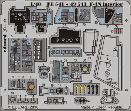 Eduard EDFE541 1:48 McDonnell F-4N Phantom interior