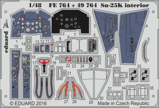 Eduard EDFE764 1:48 Sukhoi Su-25K interior