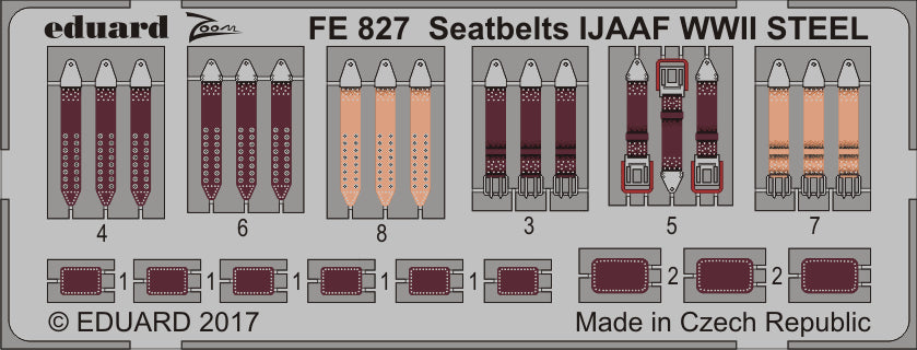 Eduard EDFE827 1:48 Seatbelts IJAAF WWII STEEL