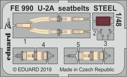 Eduard EDFE990 1:48 Lockheed U-2A Dragon Lady seatbelts STEEL