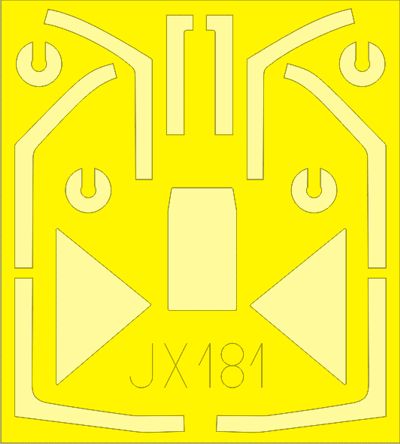 Eduard EDJX181 1:32 Focke-Wulf Fw-190F-8 canopy frame paint mask