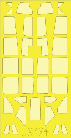 Eduard EDJX194 1:32 Mitsubishi A6M5c Zero canopy frame paint mask