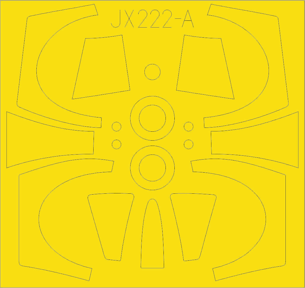 Eduard EDJX222 1:32 Lockheed TF-104G Starfighter canopy frame paint mask