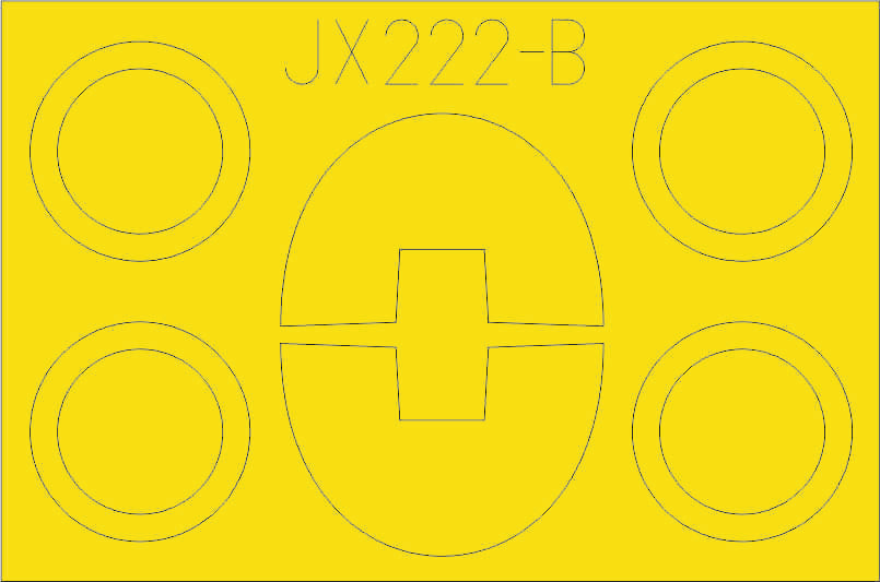Eduard EDJX222 1:32 Lockheed TF-104G Starfighter canopy frame paint mask