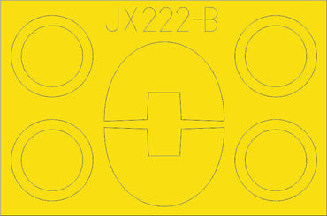 Eduard EDJX222 1:32 Lockheed TF-104G Starfighter canopy frame paint mask