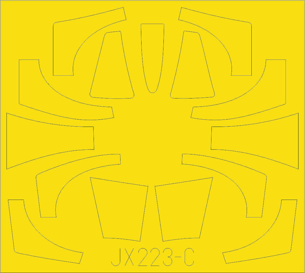 Eduard EDJX223 1:32 Lockheed TF-104G Starfighter TFace canopy frame paint mask