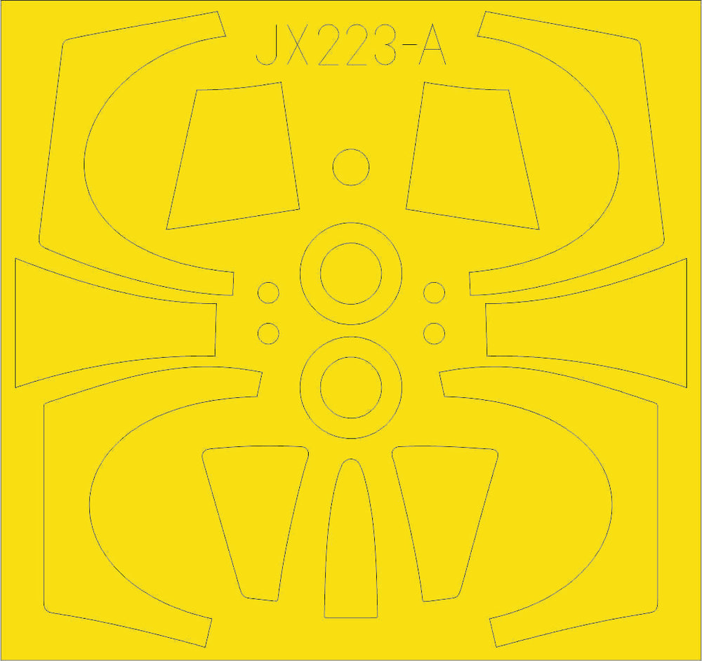 Eduard EDJX223 1:32 Lockheed TF-104G Starfighter TFace canopy frame paint mask