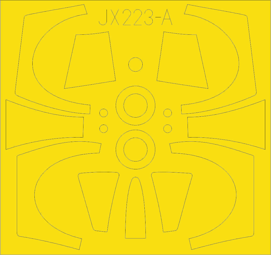 Eduard EDJX223 1:32 Lockheed TF-104G Starfighter TFace canopy frame paint mask