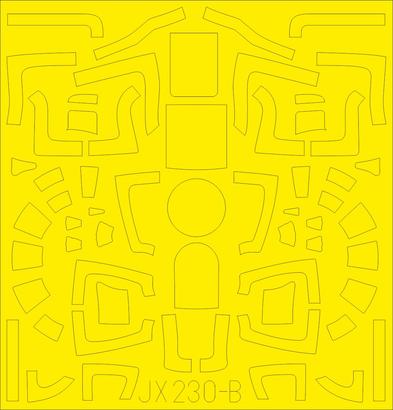 Eduard EDJX230 1:32 Consolidated B-24D/B-24J Liberator canopy frame paint mask