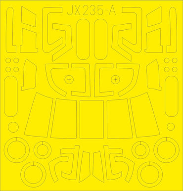 Eduard EDJX235 1:35 Sikorsky MH-60L canopy frame paint mask