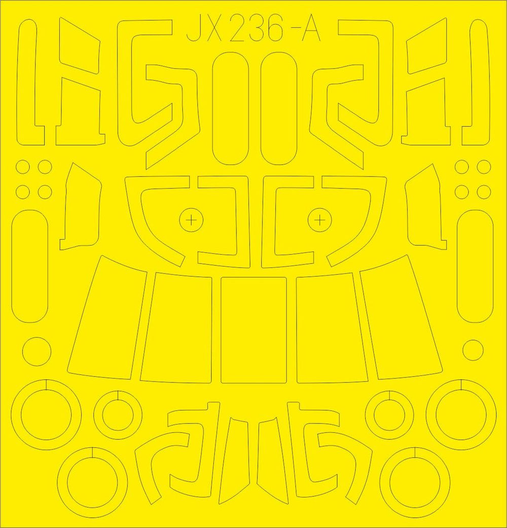 Eduard EDJX236 1:35 Sikorsky MH-60L TFace canopy frame paint mask