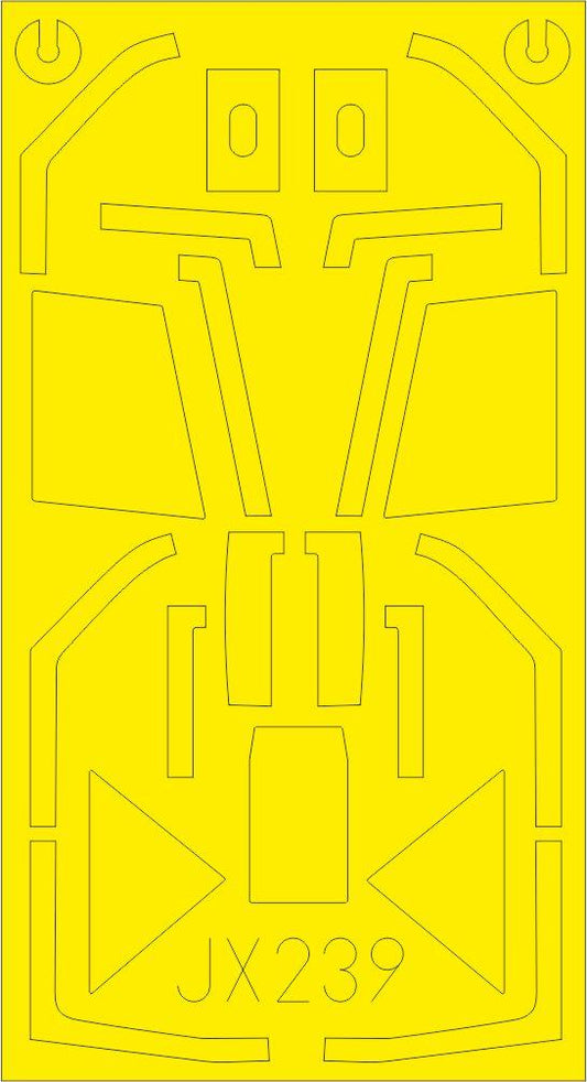 Eduard EDJX239 1:32 Focke-Wulf Fw-190A-8/R2 canopy frame paint mask