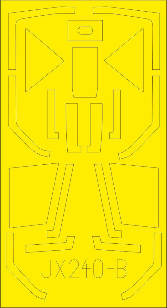 Eduard EDJX240 1:32 Focke-Wulf Fw-190A-8/R2 TFace canopy frame paint mask