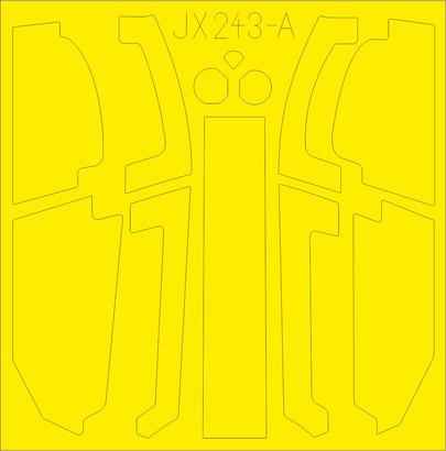 Eduard EDJX243 1:32 Bell AH-1Z Shark Mouth TFace canopy frame paint mask