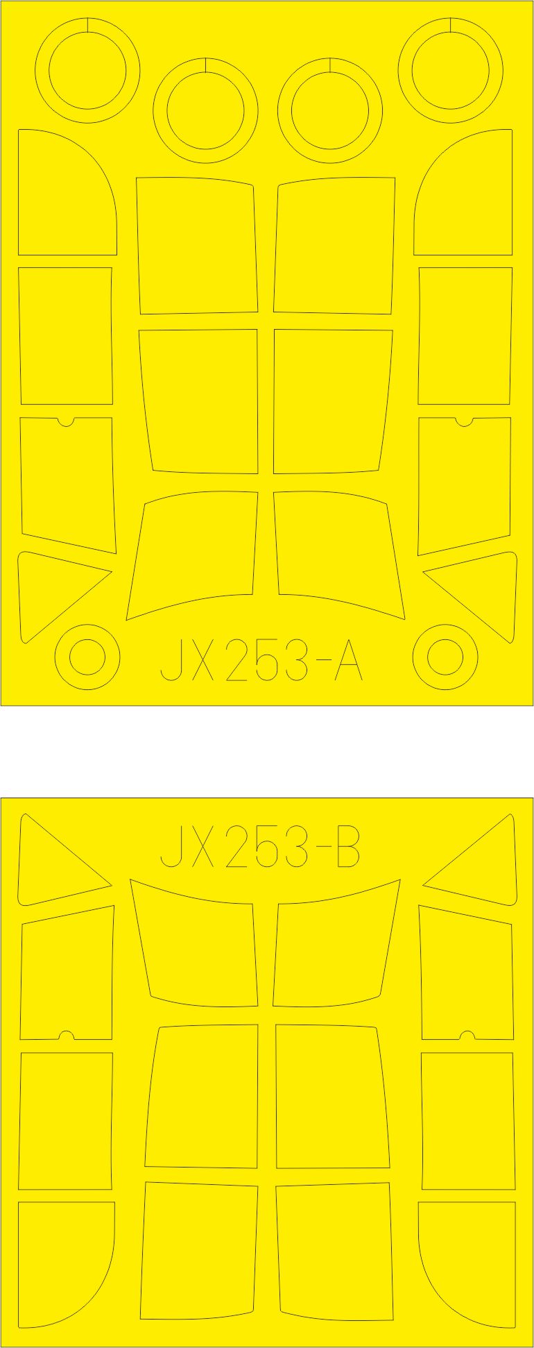 Eduard EDJX253 1:32 Messerschmitt Bf-108 Taifun TFace canopy frame paint mask