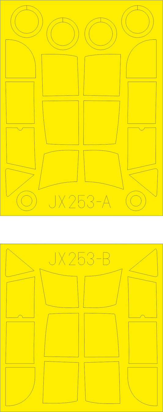 Eduard EDJX253 1:32 Messerschmitt Bf-108 Taifun TFace canopy frame paint mask