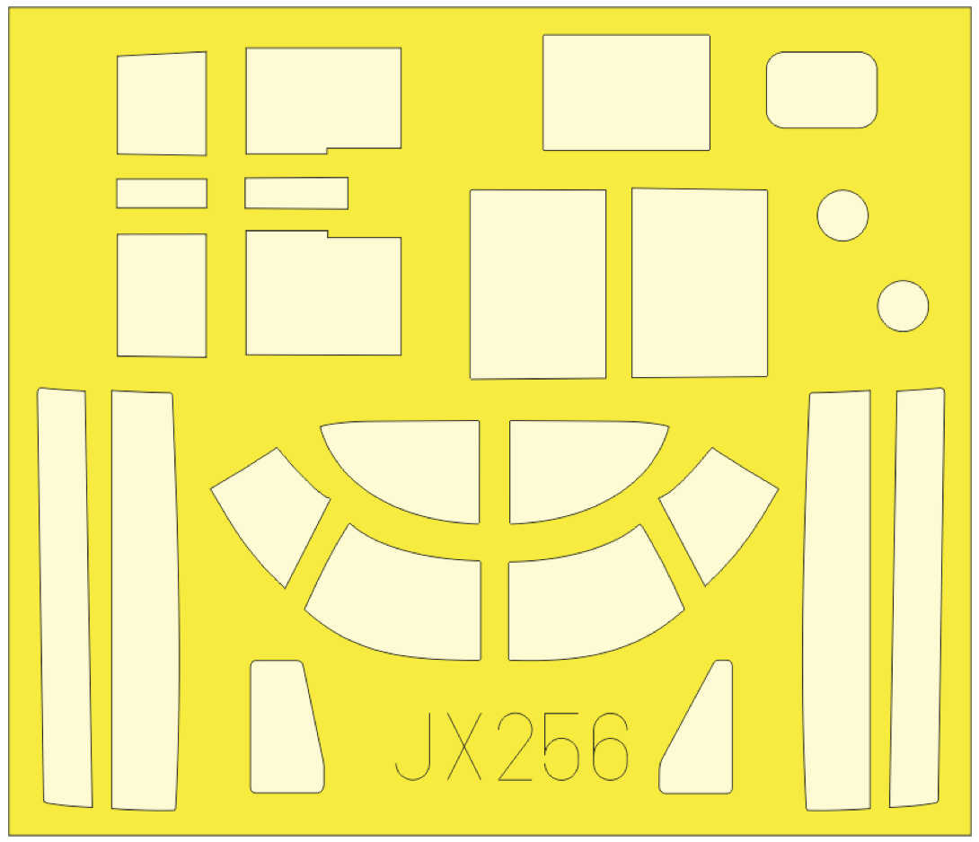 Eduard EDJX256 1:32 Douglas A-26B Invader canopy frame paint mask