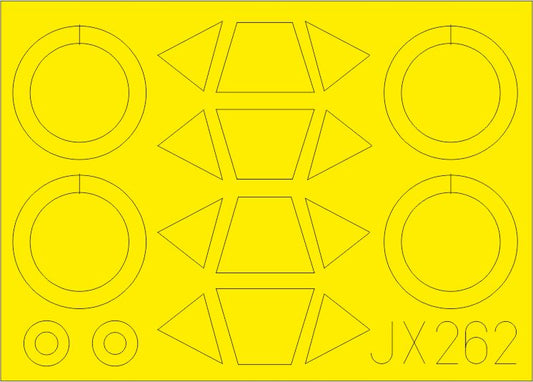 Eduard EDJX262 1:32 Stearman PT-17/N2S-3 canopy frame paint mask