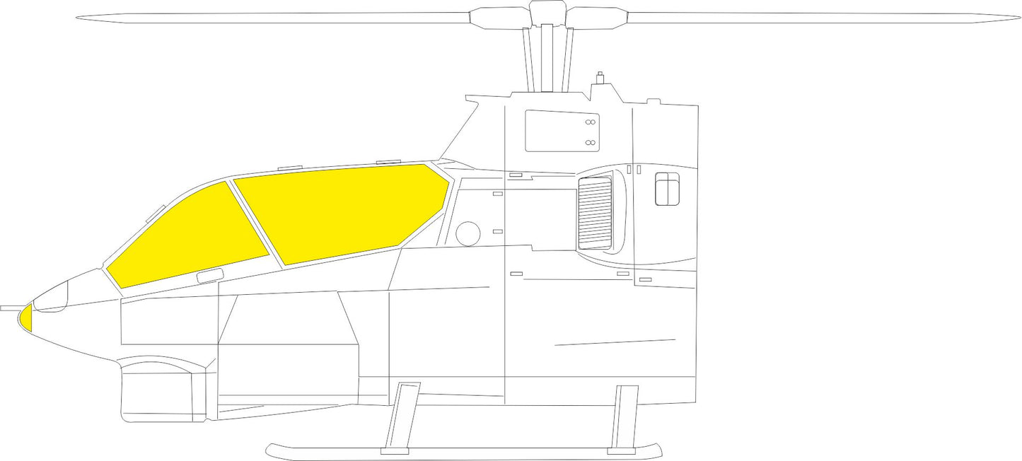Eduard EDJX279 1:32 Bell AH-1G Cobra canopy frame paint mask