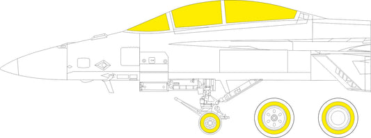 Eduard EDJX283 1:32 Boeing F/A-18F Super Hornet TFace canopy frame paint mask