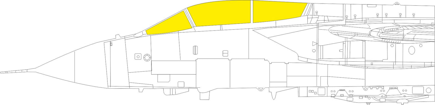 Eduard EDJX286 1:32 Panavia Tornado ECR TFace canopy frame paint mask