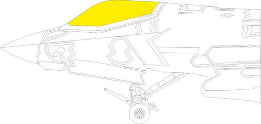 Eduard EDJX298 1:32 Lockheed-Martin F-35C TFace canopy frame paint mask
