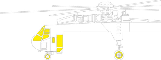 Eduard EDJX307 1:35 Sikorsky CH-54A Tarhe TFace Exterior Mask