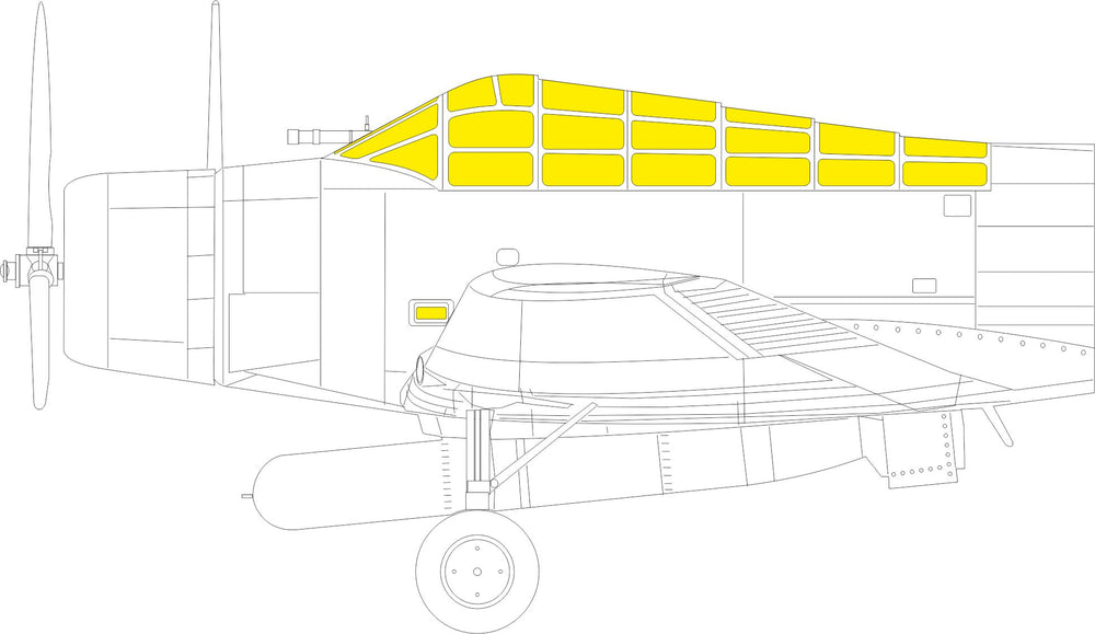 Eduard EDJX317 1:32 Douglas TBD-1 Devastator TFace canopy frame paint mask