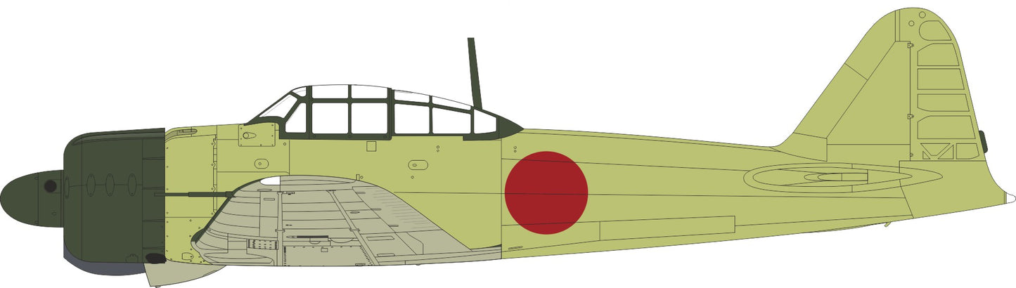 Eduard EDJX335 Mitsubishi A6M2 Zero national marking 1:32