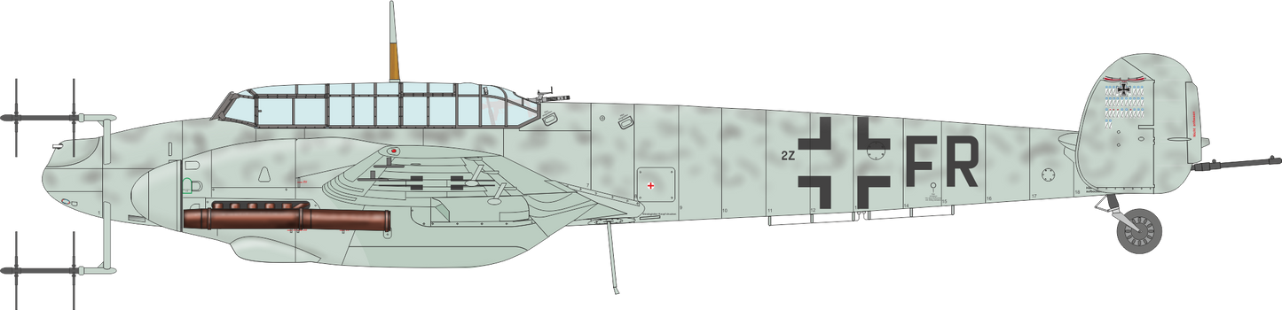 Eduard EDK7465 Messerschmitt Bf-110G-4 Weekend Edition 1:72