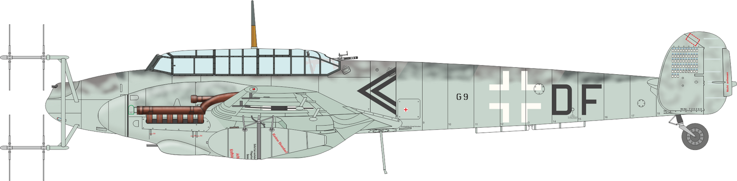 Eduard EDK7465 Messerschmitt Bf-110G-4 Weekend Edition 1:72